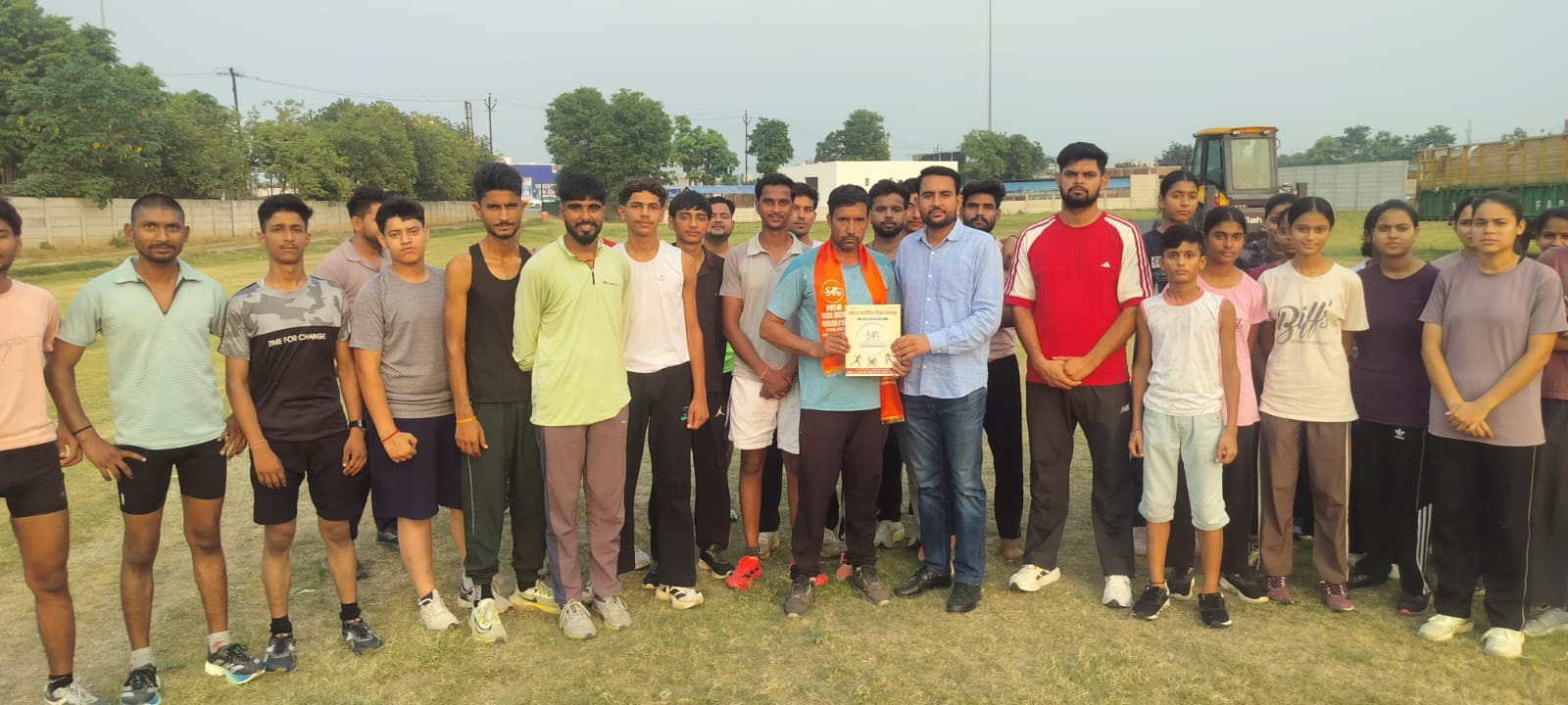 Sports PEFB certificate presentation to athletes